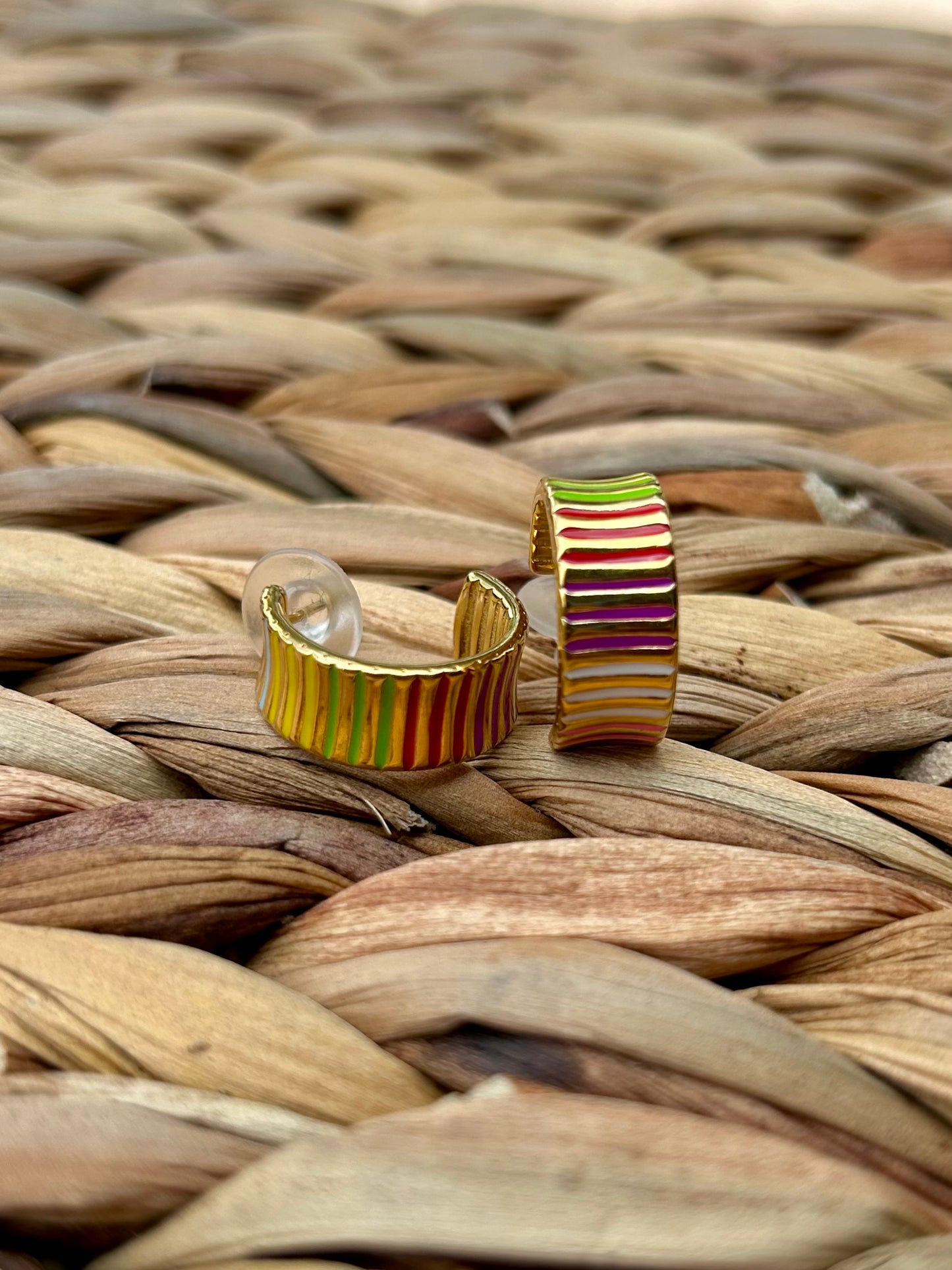 Boardwalk Gold Hoop Earrings