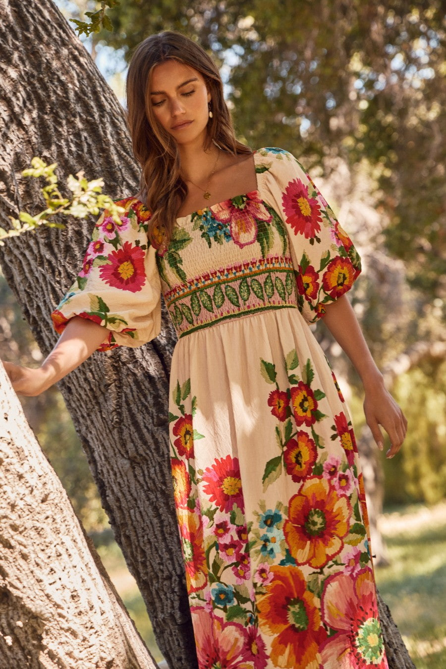Wild Bloom Maxi Dress