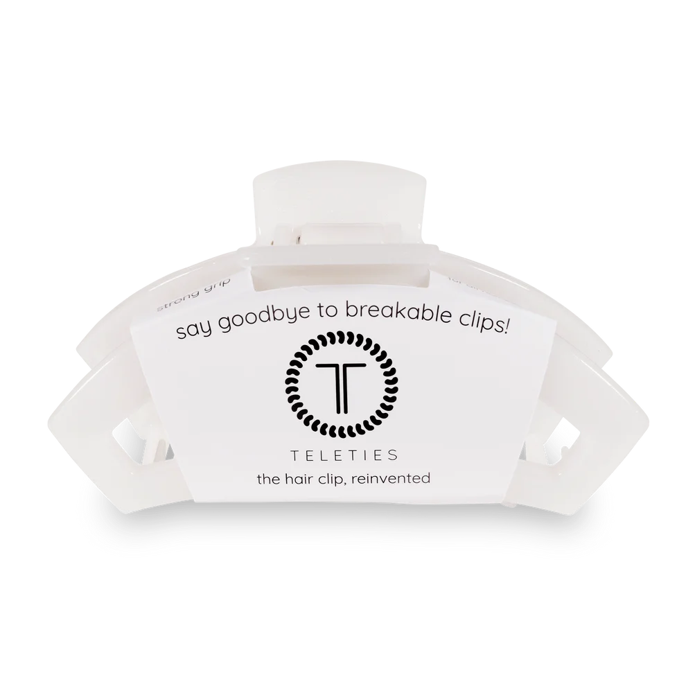 Open Coconut White Large Claw Hair Clip
