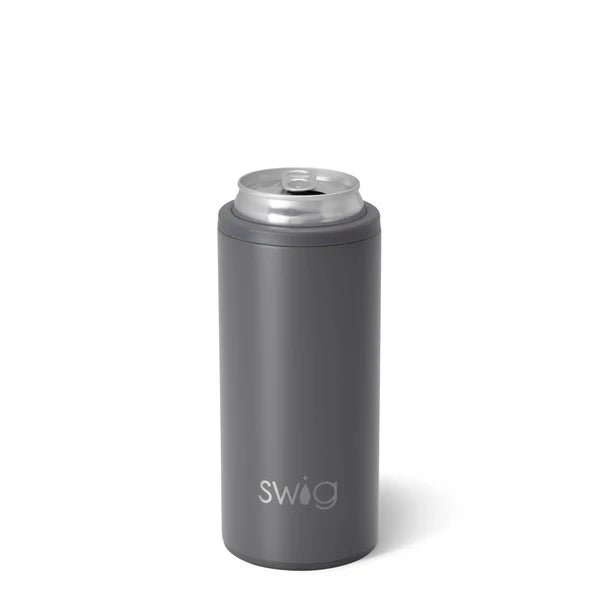 Black Skinny Can Cooler 12oz