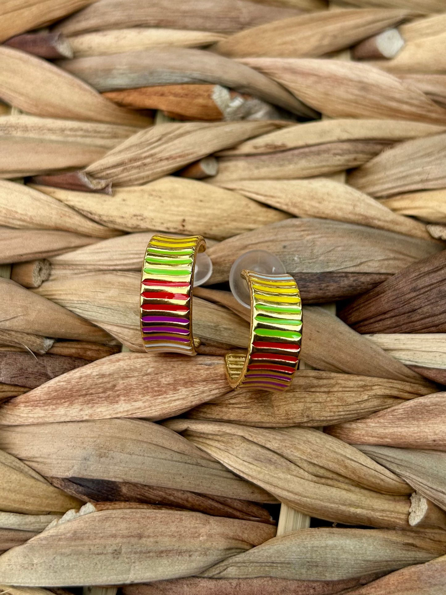 Boardwalk Gold Hoop Earrings