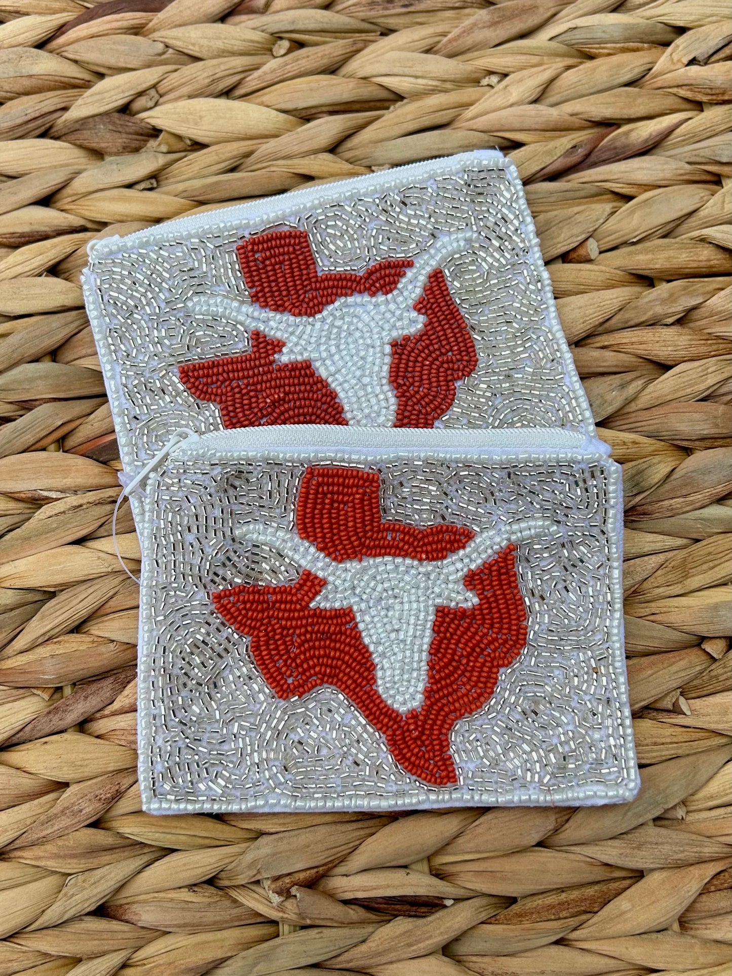 Texas Beaded Coin Pouch