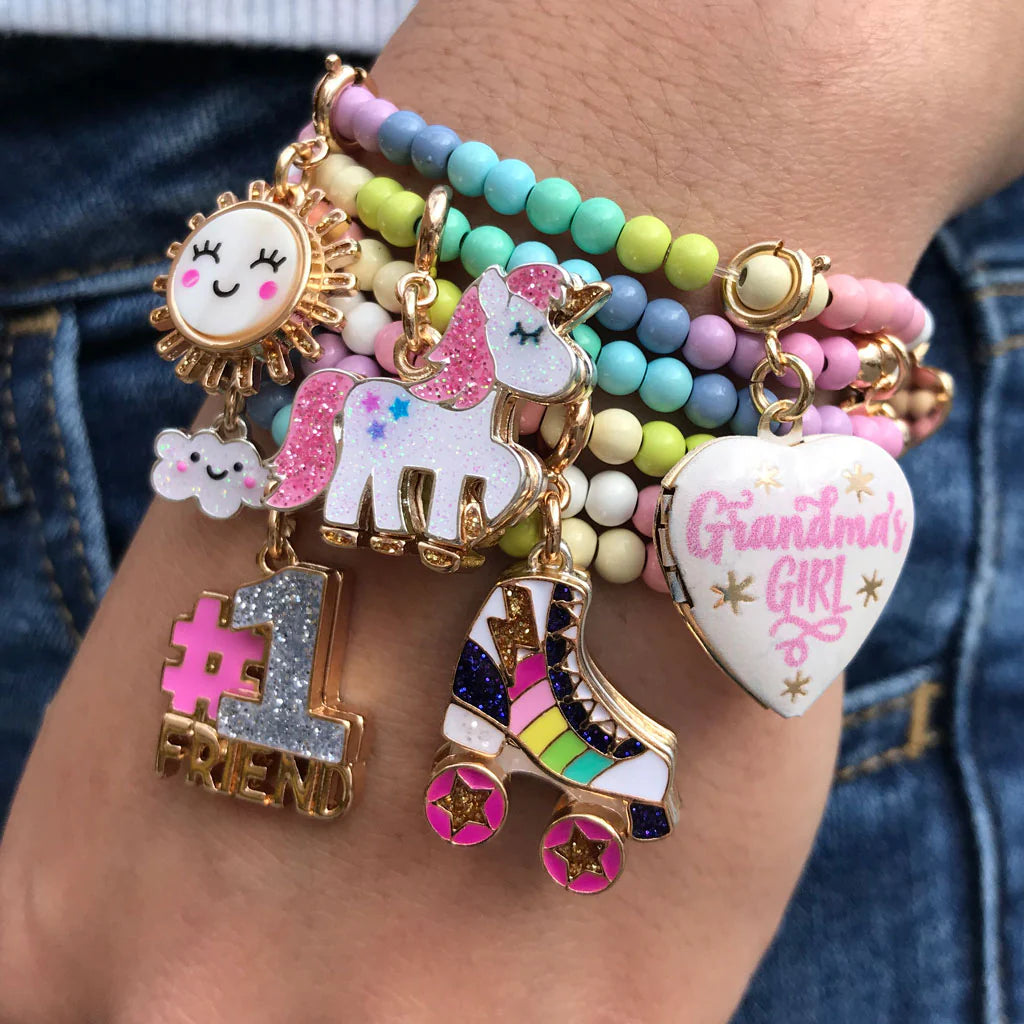 Glitter Unicorn Charm