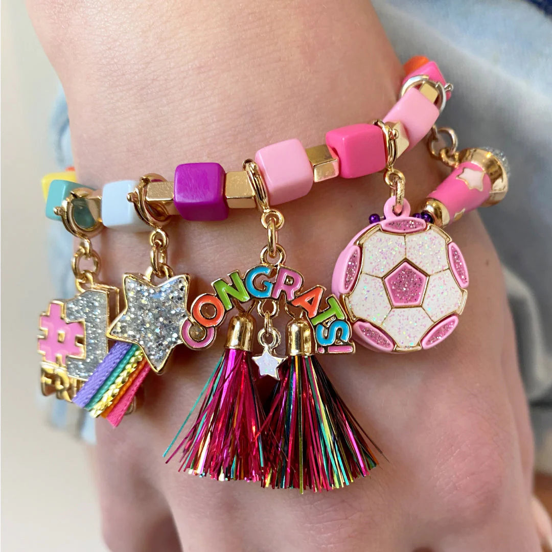 Multi Cube Stretch Bead Bracelet