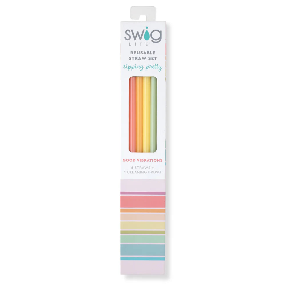 Good Vibrations Reusable Straw Set