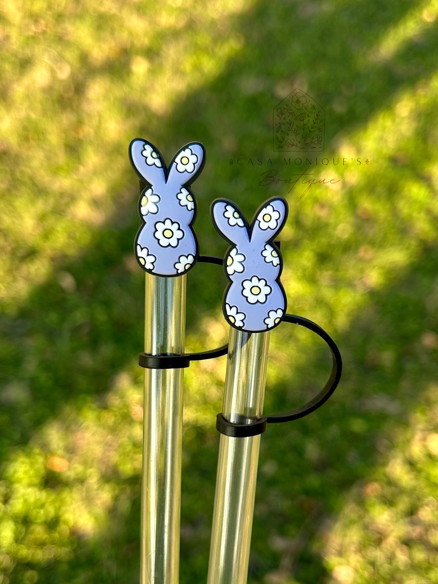 Easter Bunny Straw Topper