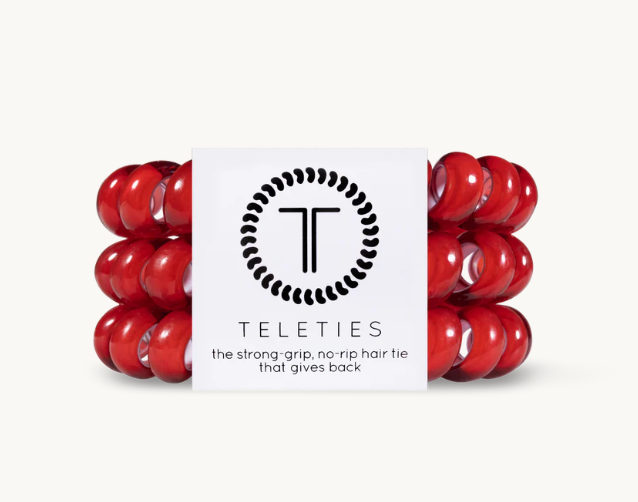 Scarlet Red Hair Ties