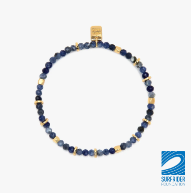 Pura Vida Surfrider Sea Stone Stretch Bracelet