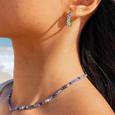 Pura Vida Surfrider Sea Stone Choker