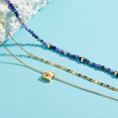 Pura Vida Surfrider Sea Stone Choker