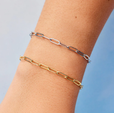 Pura Vida Harper Paperclip Chain Bracelet