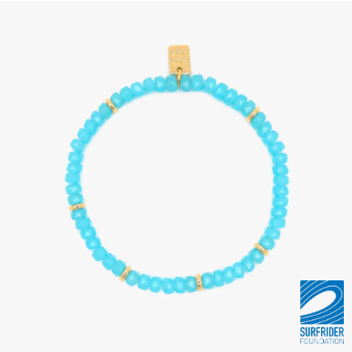Pura Vida Surfrider Aqua Stretch Bracelet