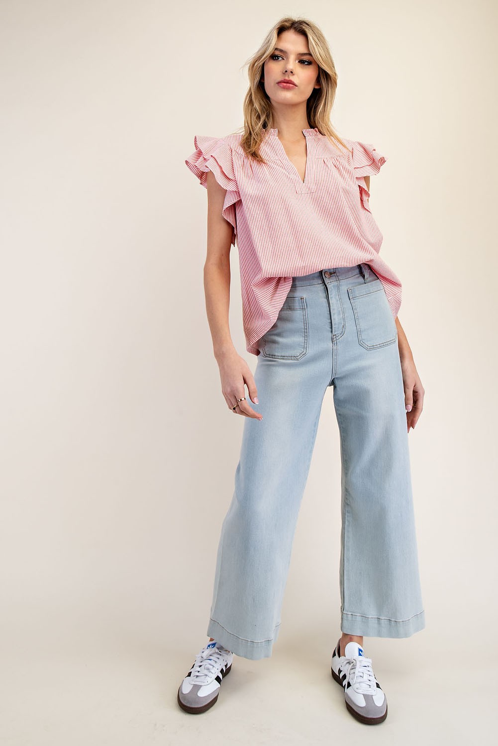 Tomato Stripe Top