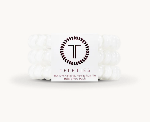 Coconut White Hair Ties
