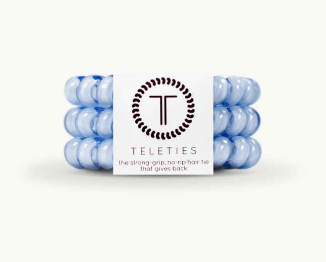 Washed Denim Hair Ties
