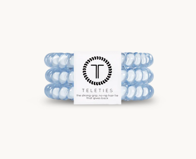 Washed Denim Hair Ties