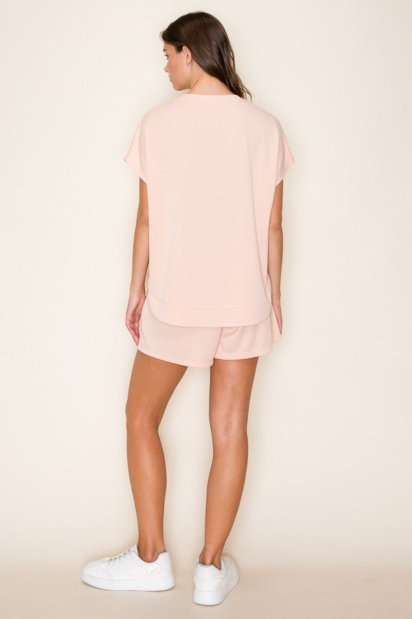 Sadie Round Neck Lounge Top
