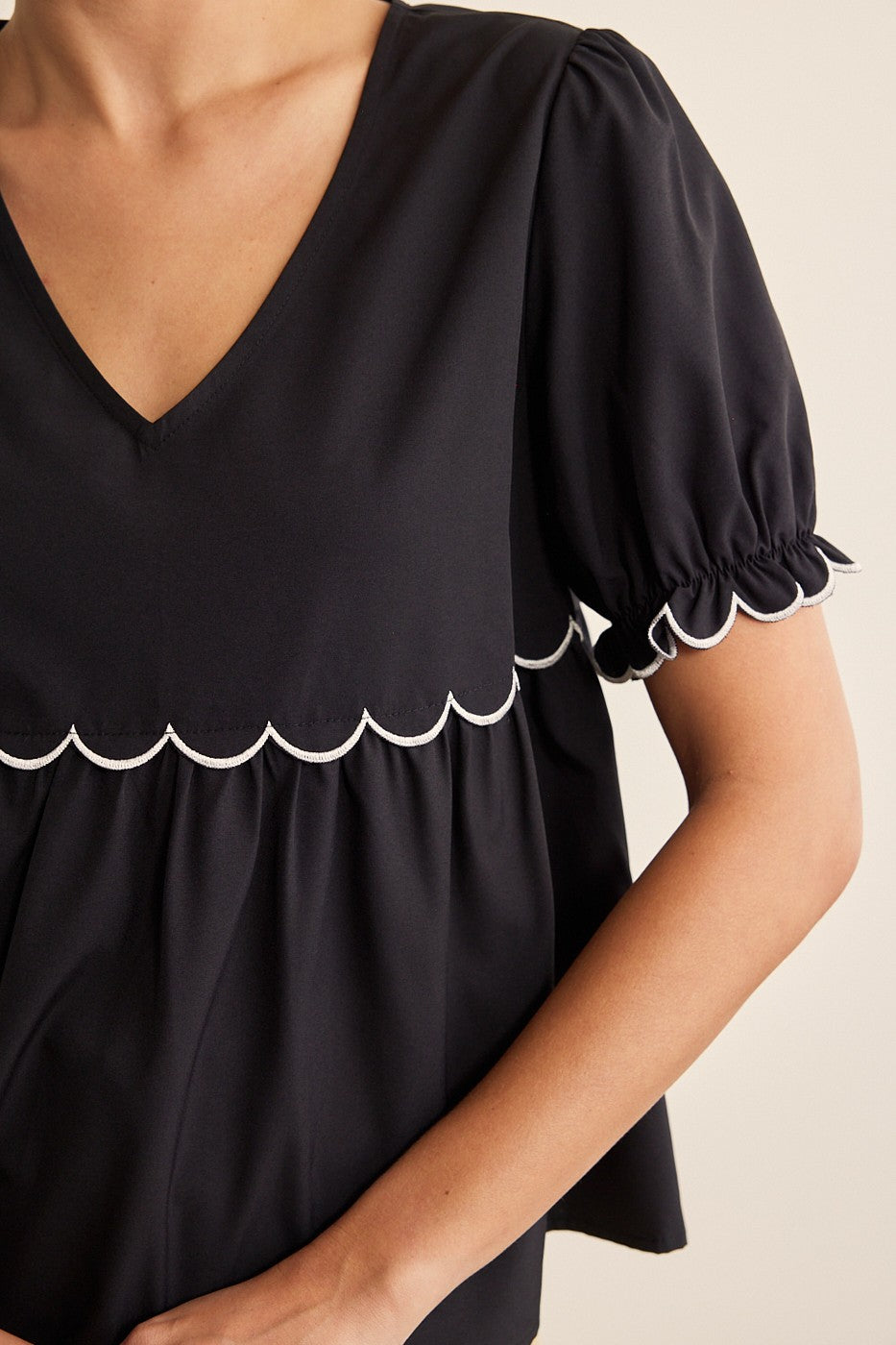 Scalloped Edge Top