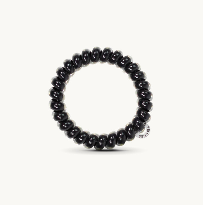 Jet Black Hair Ties
