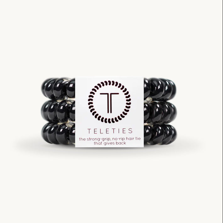 Jet Black Hair Ties