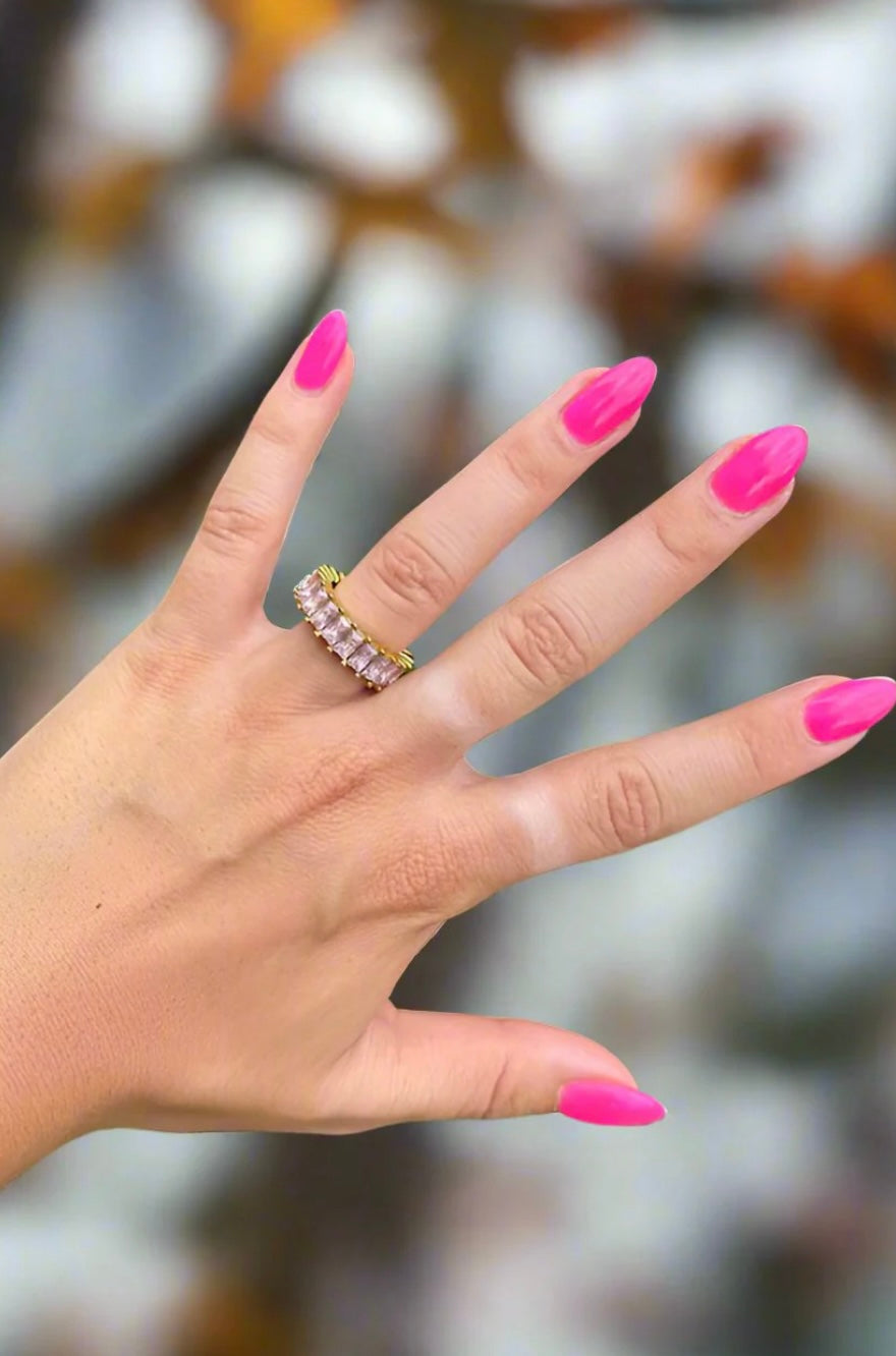 Pink Diamond Ring