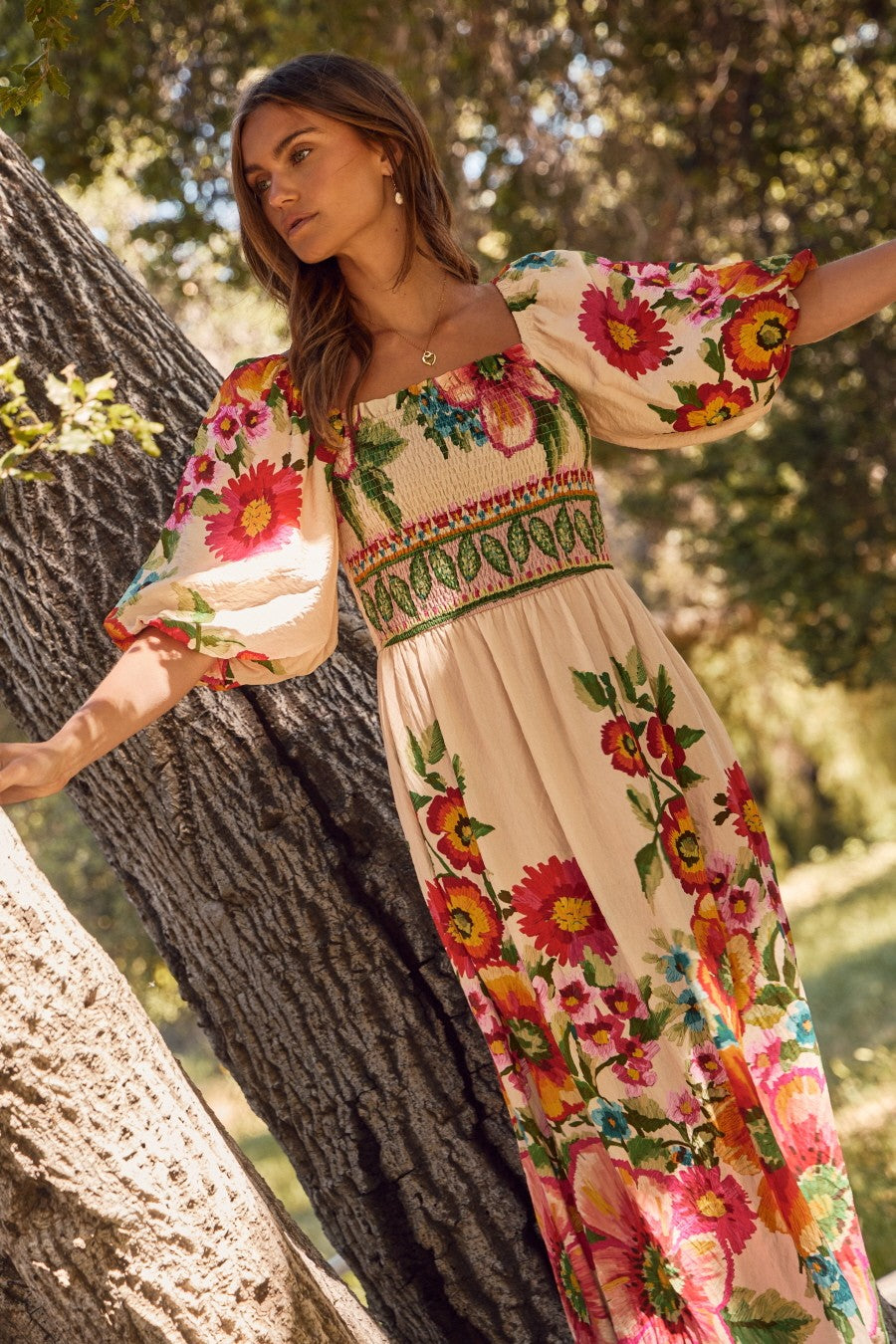 Wild Bloom Maxi Dress