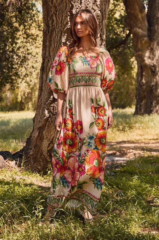 Wild Bloom Maxi Dress
