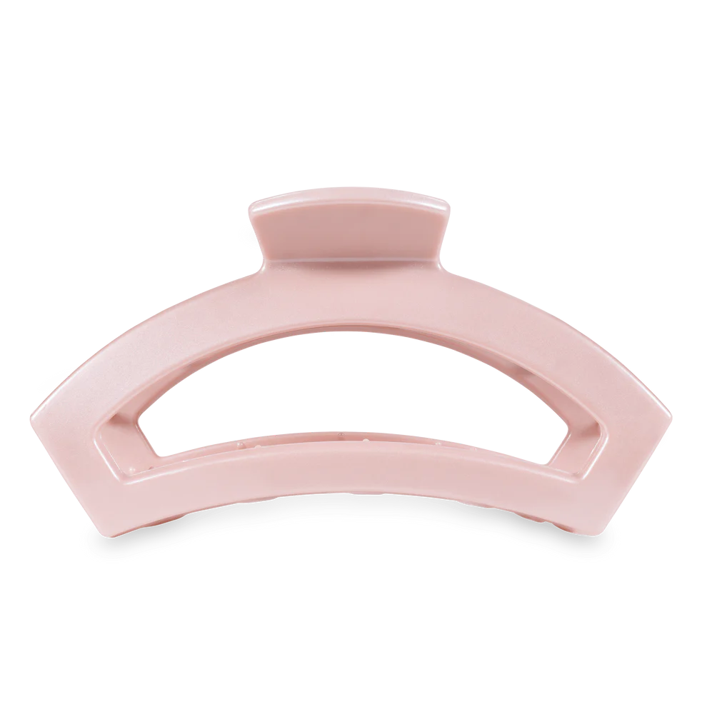 Open Pearly Pink Large Claw Hair Clip