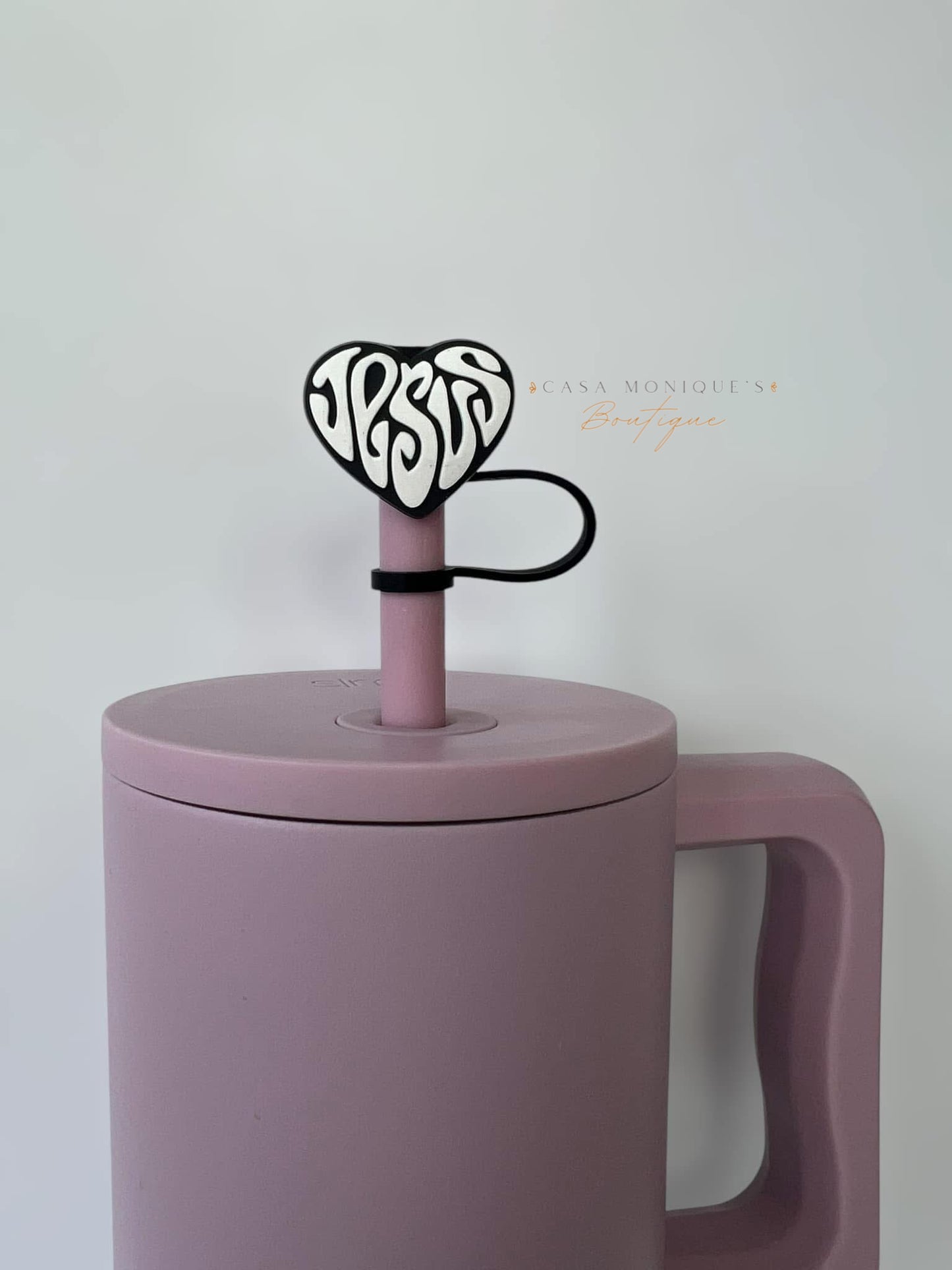 Jesus Heart Straw Topper