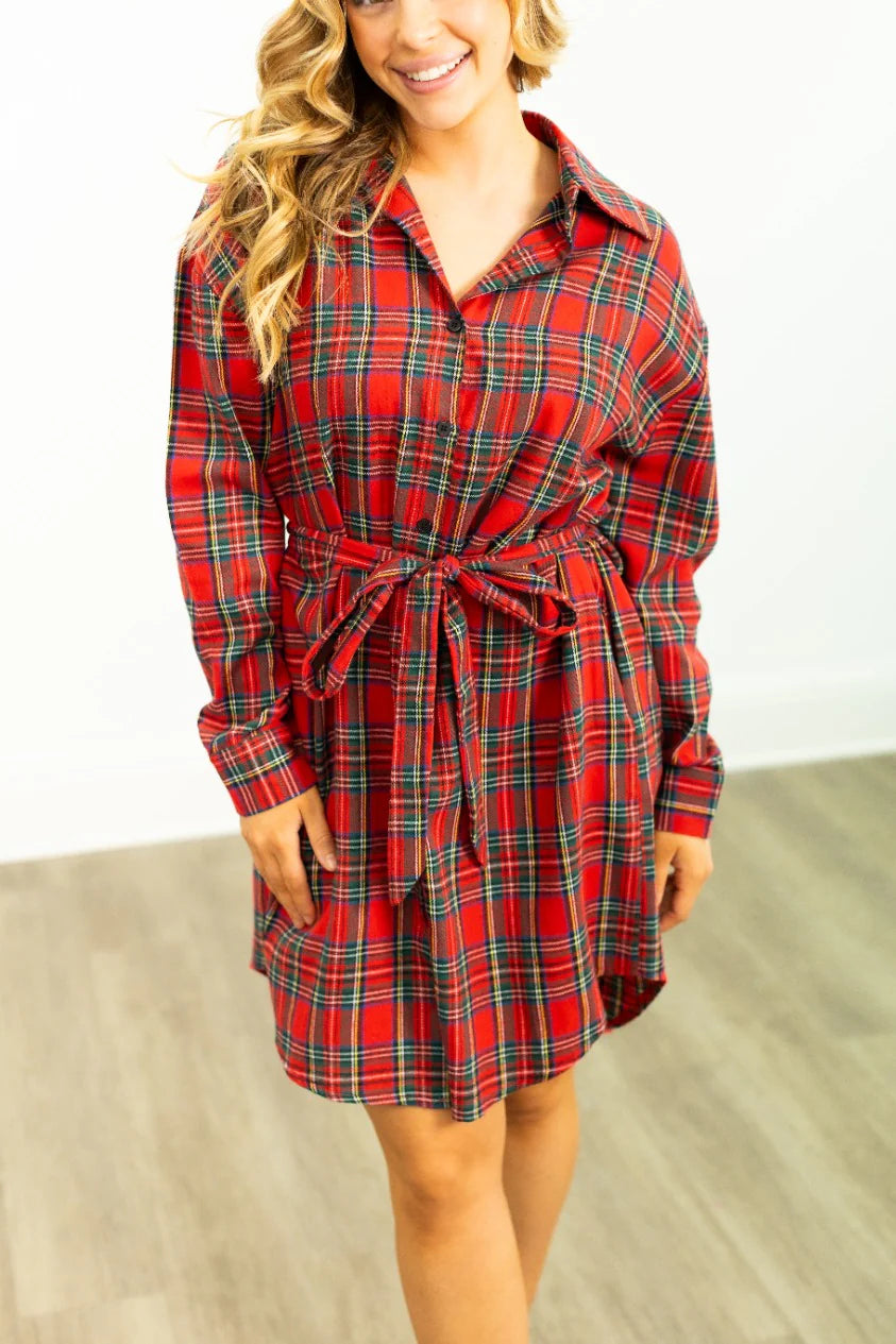 Holiday Flannel Dress