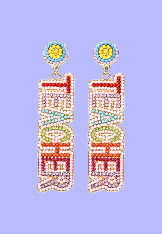 Teacher Beaded Earrings