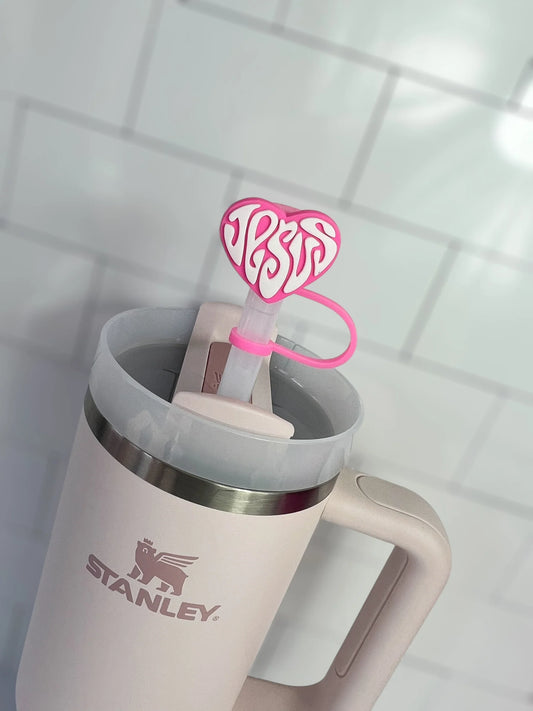Jesus Heart Straw Topper