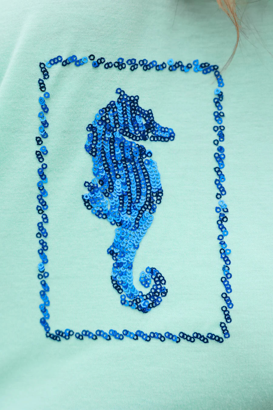By The Sea Sequin Patch Top