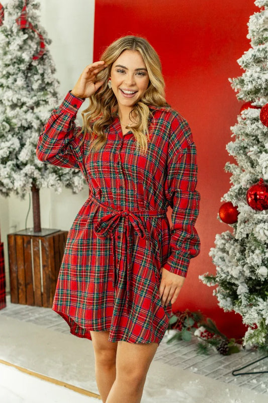 Holiday Flannel Dress