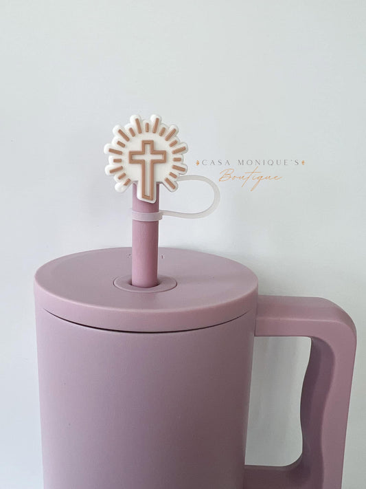 Cross Straw Topper
