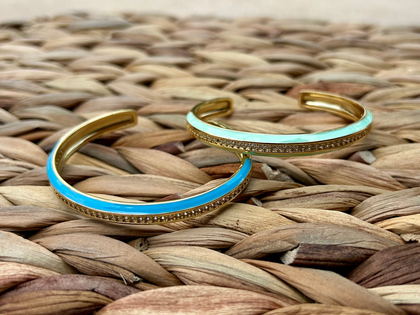 Plank Enamel Bangle