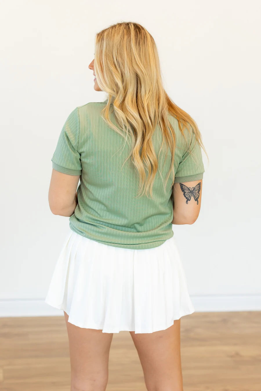 Rib Knit Polo