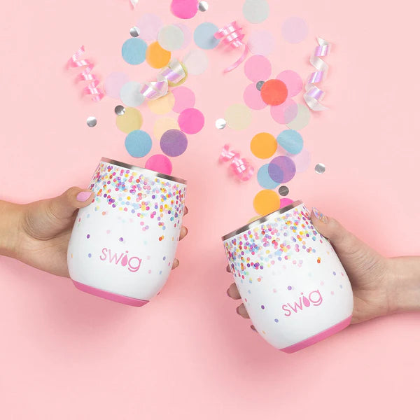 Confetti Stemless Wine Cup 14oz