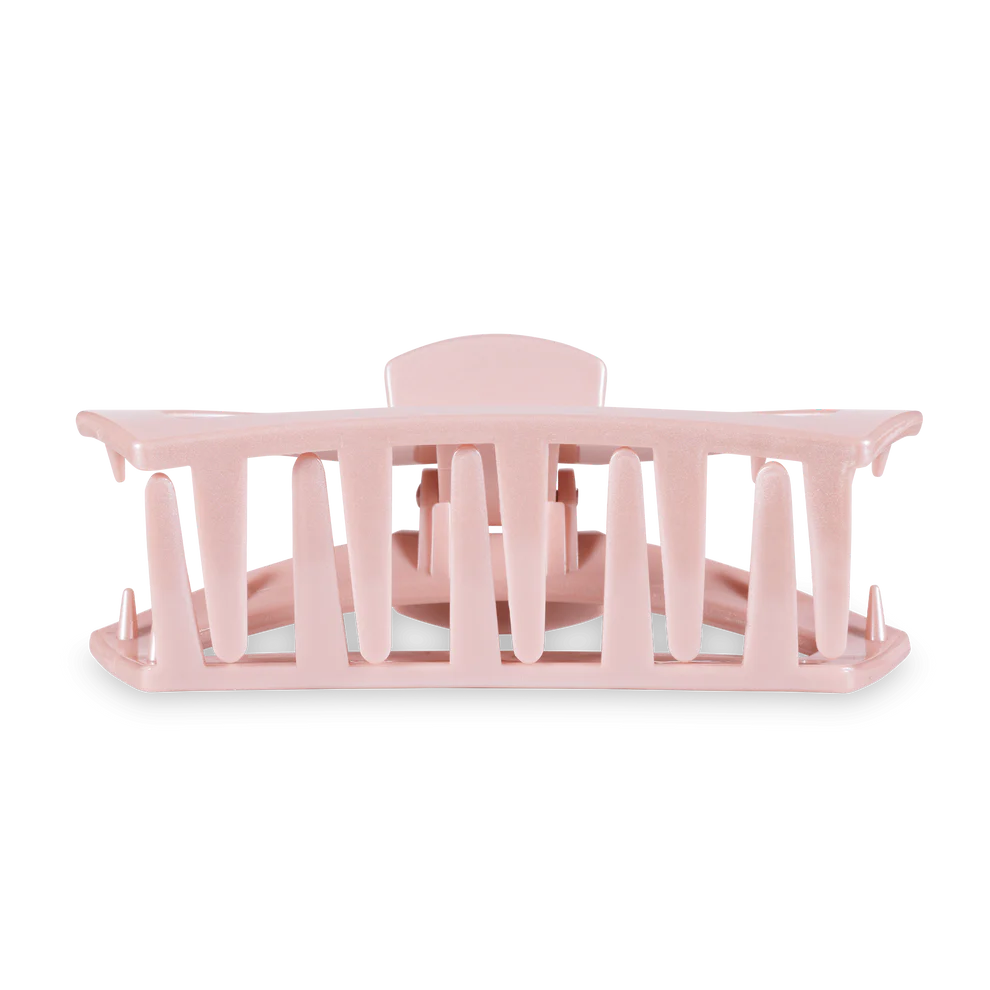 Open Pearly Pink Large Claw Hair Clip