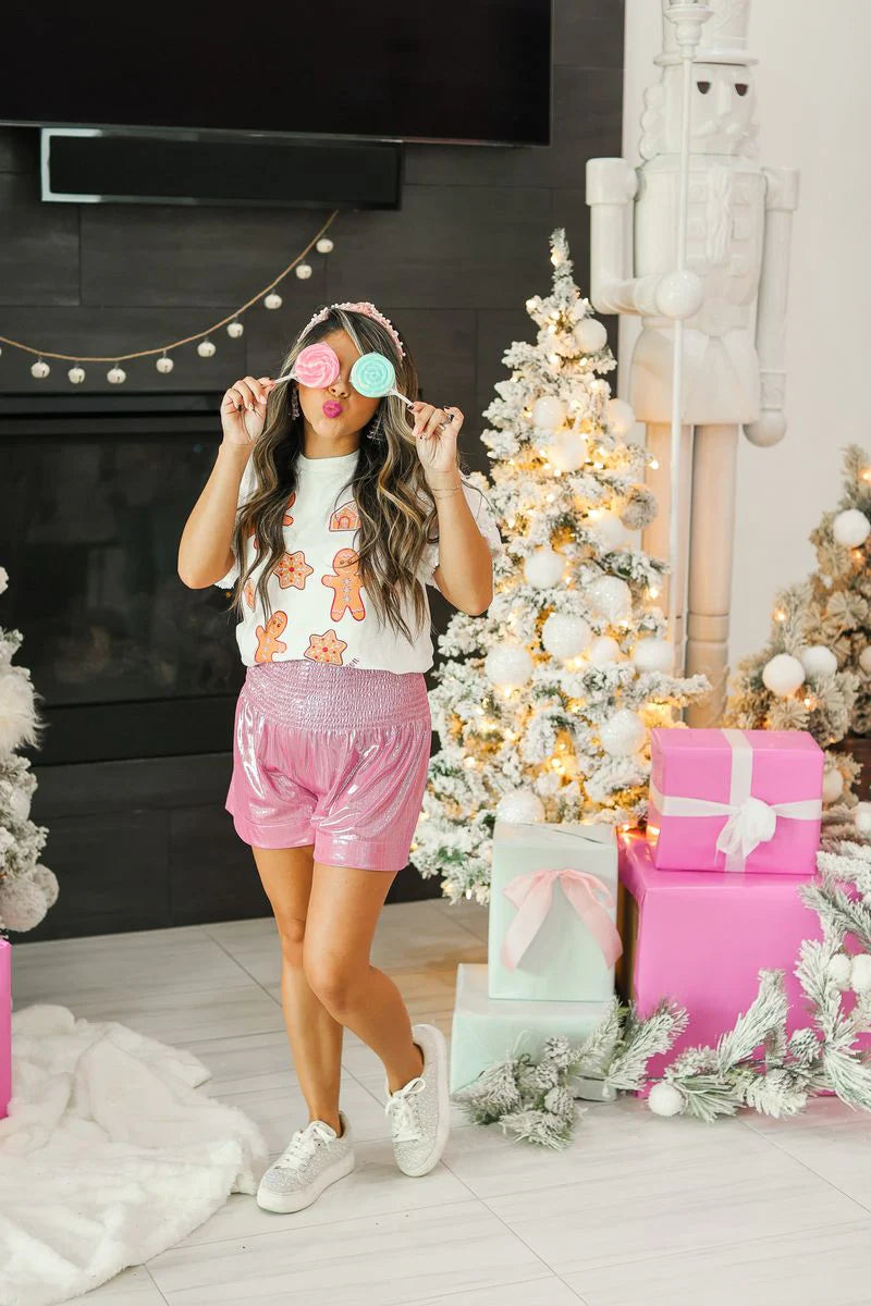 Gingerbread Cookies Sequin Top