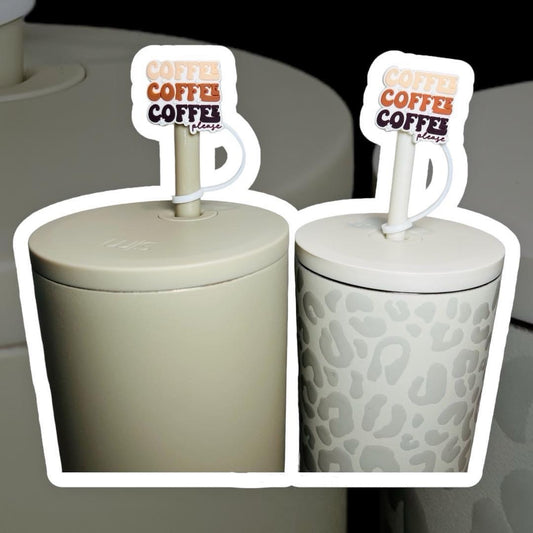 Coffee Coffee Straw Topper