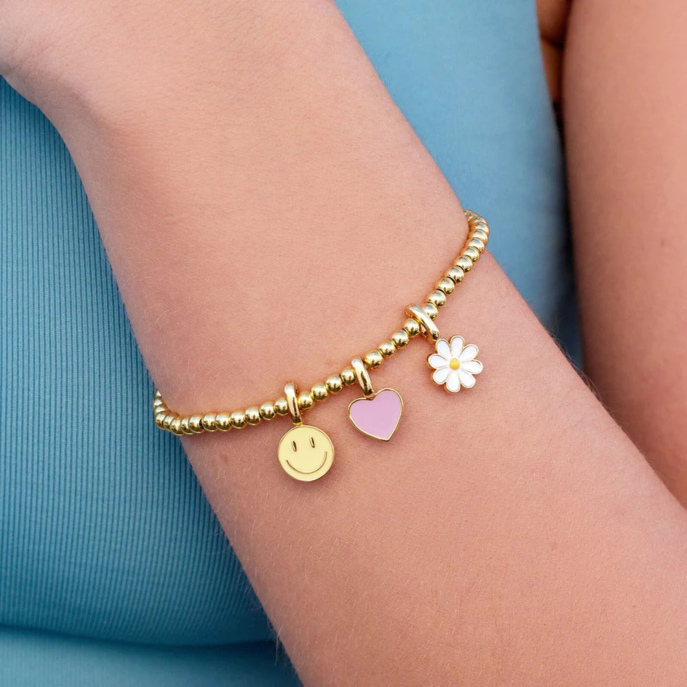 Pura Vida Harper Happy Face Charm