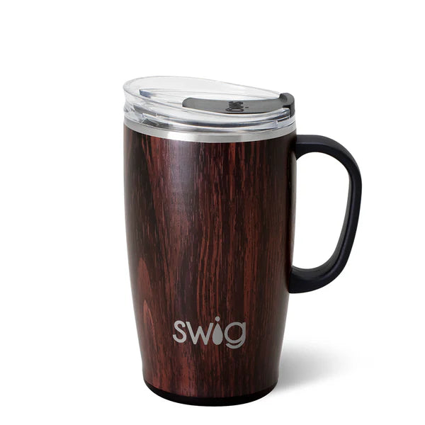 Bourbon Barrel 18 oz Travel Mug
