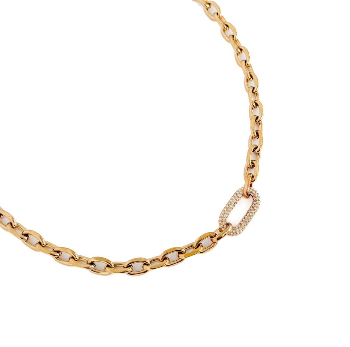 Michaela Diamond Chain Necklace - WATERPROOF