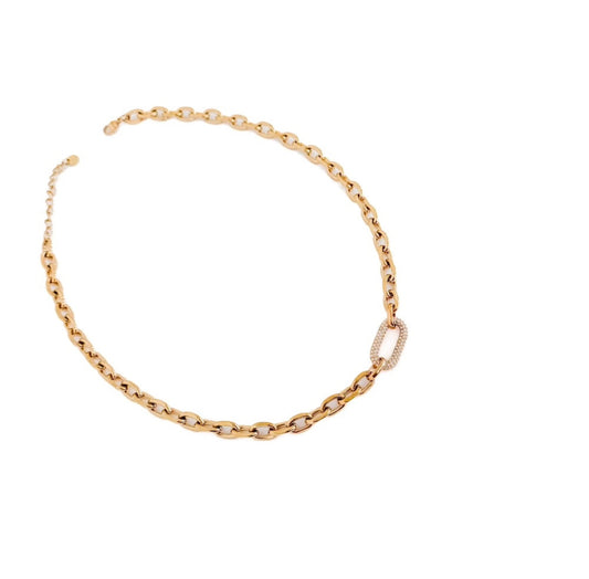 Michaela Diamond Chain Necklace - WATERPROOF