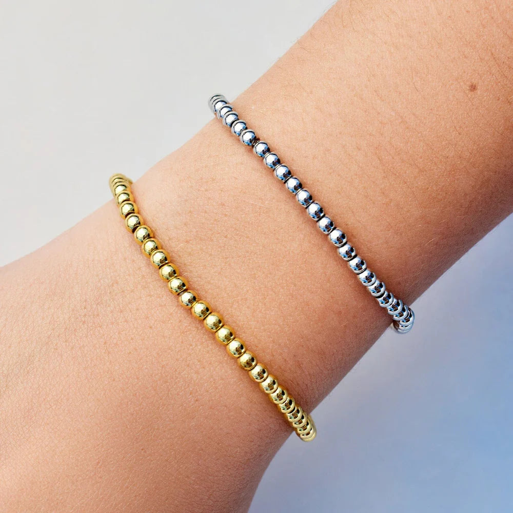 Pura Vida Harper Round Bead Stretch Bracelet