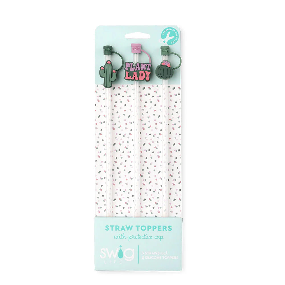 Plant Lady Straw Toppers