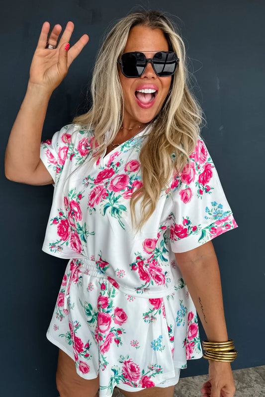 Hot To Spot Floral Skort Set