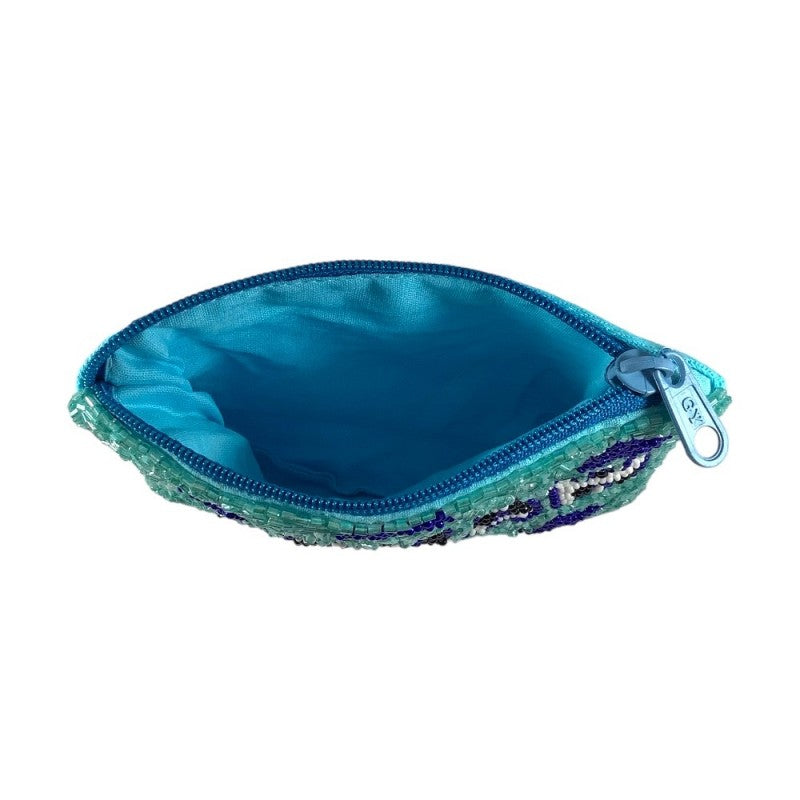 Seashell Beaded Coin Pouch