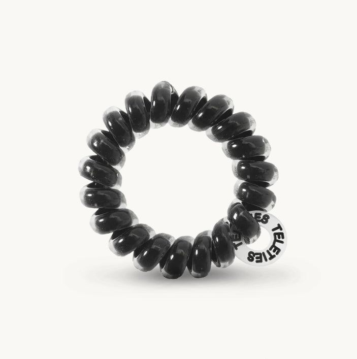 Jet Black Hair Ties